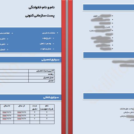 رزومه کارشناس منابع انسانی، سرپرست منابع انسانی- استایل HRM1
